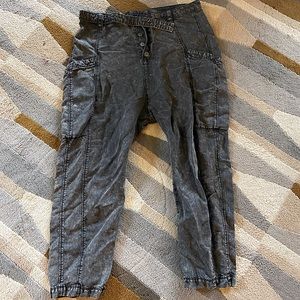 Free People Drop Crotch Pants - Button Up and Belted